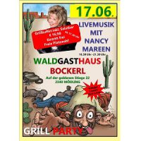 Grillparty mit Live-Musik im Waldgasthaus Bockerl am 17. Juni 2017