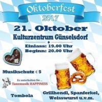 2017-10-18 Günselsdorf AKTIV: Oktoberfest – Peter Hautzinger, SC Feller Günselsdorf