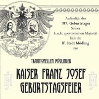 2017-08-09 „Kaiser Franz Josef Geburtstagsfeier am 12.08“ – Michael Danzinger, City Management Mödling